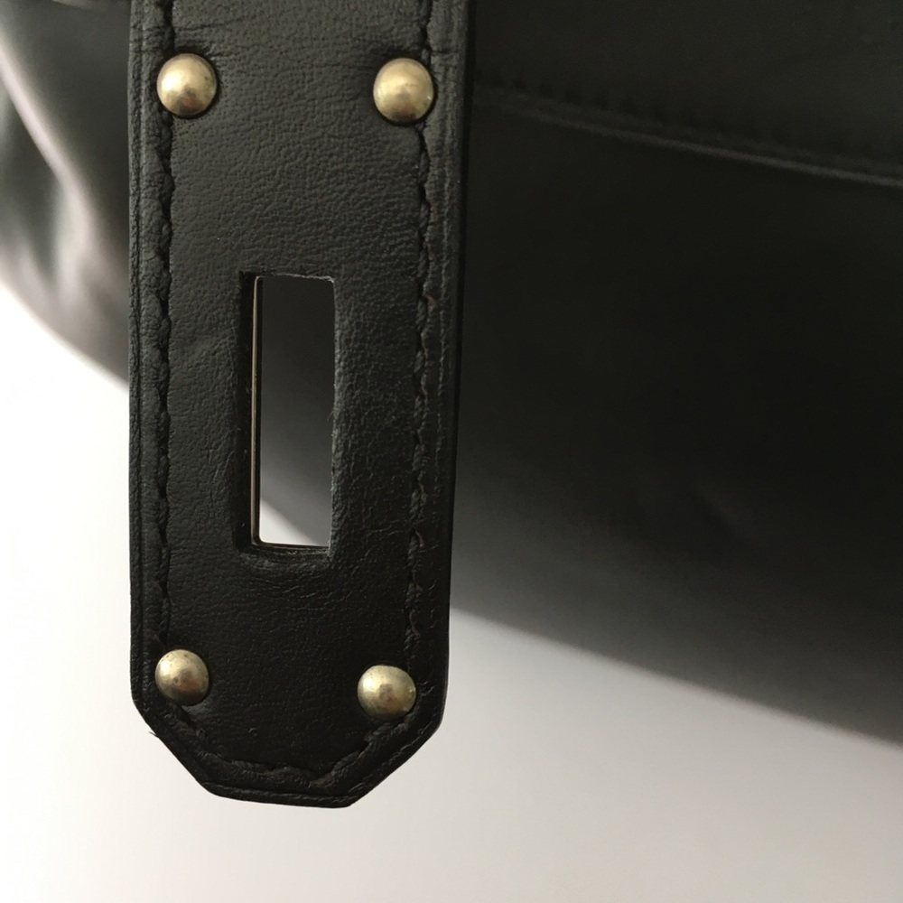 💯 Mint Hermès Kelly Relax 50 Travel Bag 2012 Black - Picture 14 of 16